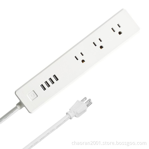 US Outlet Socket Surge Protector Wifi Smart Power Strip With Usb PortsTUYA